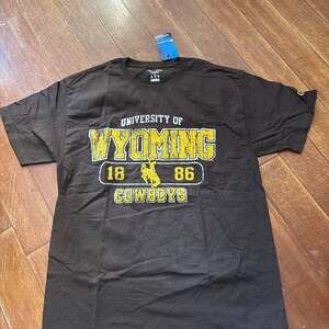 Champion University of Wyoming Cowboys Brown Short Sleeve Graphic T-Shirt